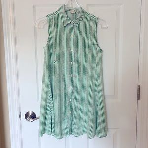 11 1 Tylho Percy Green & White Stripe Tunic